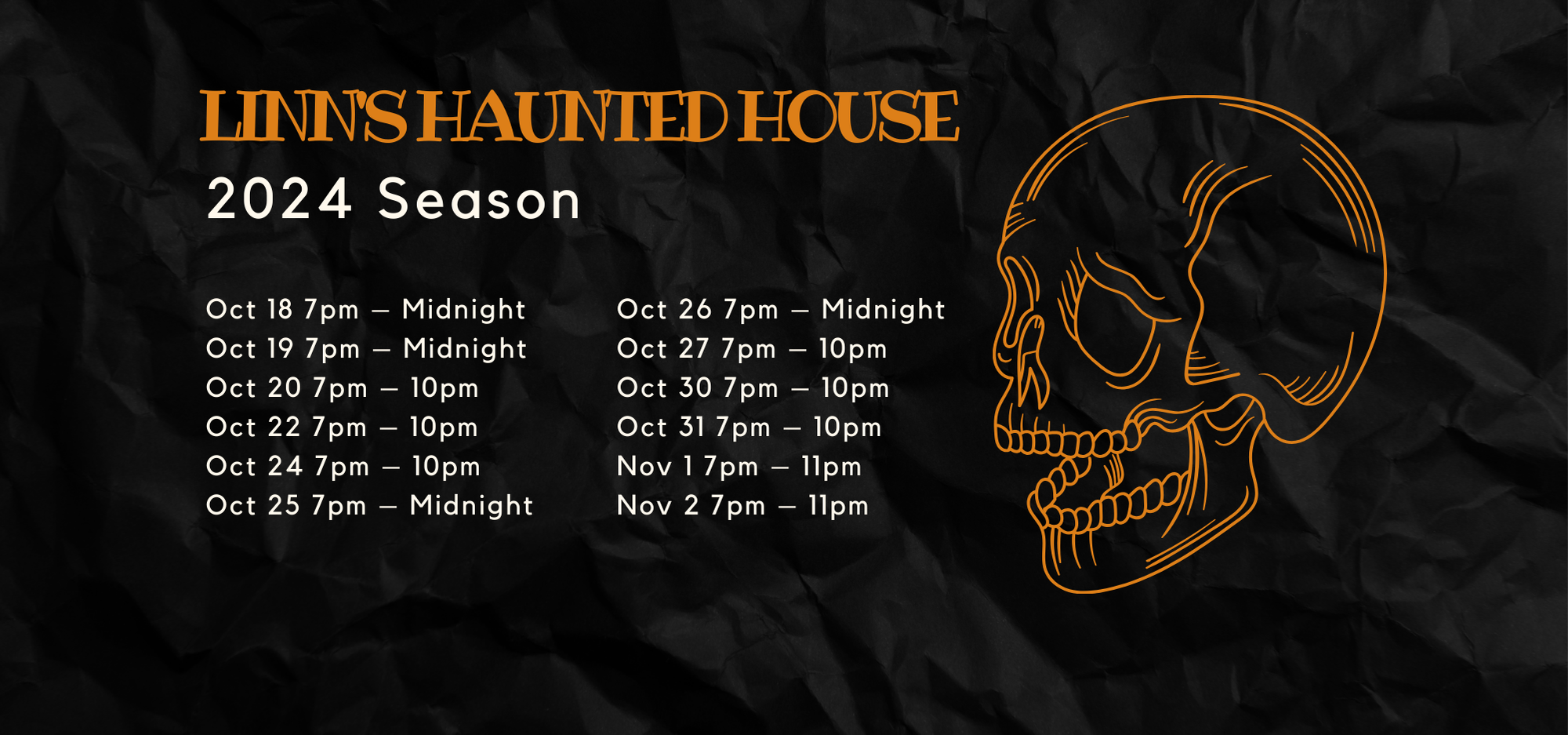 Linn’s Haunted House opening for 2024! Des Moines Haunted Houses